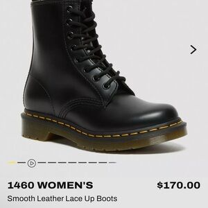 Dr. Martens Women's 1460 Smooth Leather Lace-Up Boots - Black